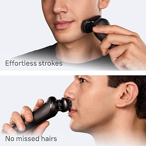 BRAUN SERIES 5 ELECTRIC RAZOR FOR MEN S5 5160CC BEARD SHAVER, PRECISION TRIMMER, 4-IN-1 CLEAN CHARGE