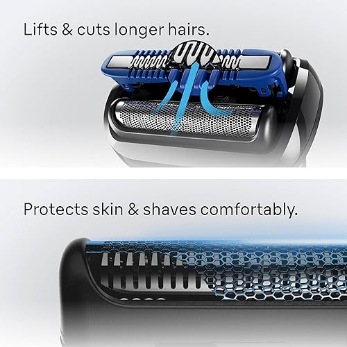 BRAUN SERIES 5 ELECTRIC RAZOR FOR MEN S5 5160CC BEARD SHAVER, PRECISION TRIMMER, 4-IN-1 CLEAN CHARGE