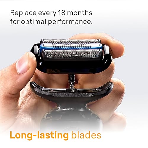 BRAUN SERIES 5 ELECTRIC RAZOR FOR MEN S5 5160CC BEARD SHAVER, PRECISION TRIMMER, 4-IN-1 CLEAN CHARGE