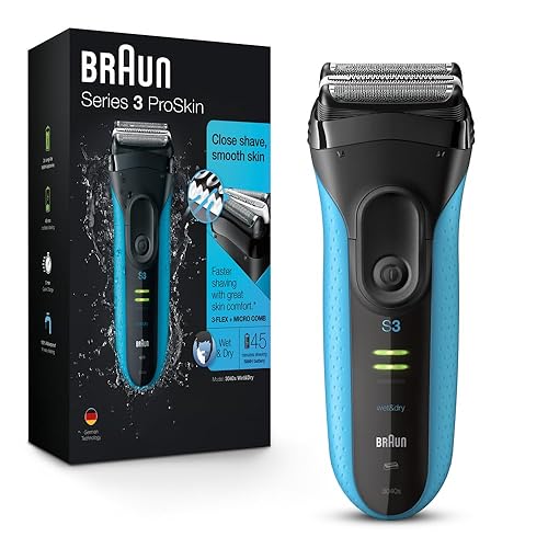 BRAUN SERIES 3 ELECTRIC RAZOR FOR MEN WITH PRECISION TRIMMER RECHARGEABLE WET DRY SHAVER