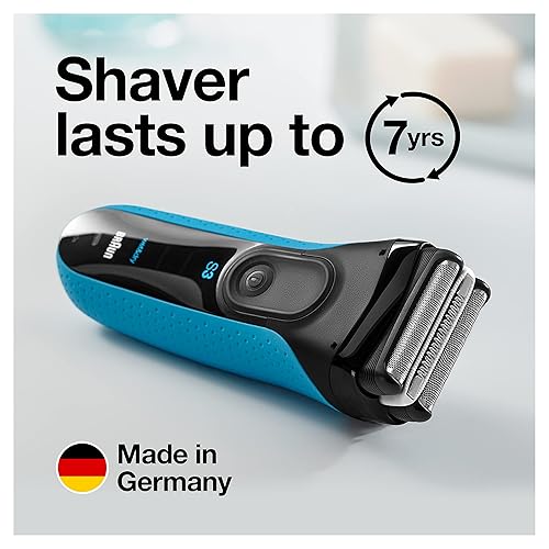 BRAUN SERIES 3 ELECTRIC RAZOR FOR MEN WITH PRECISION TRIMMER RECHARGEABLE WET DRY SHAVER