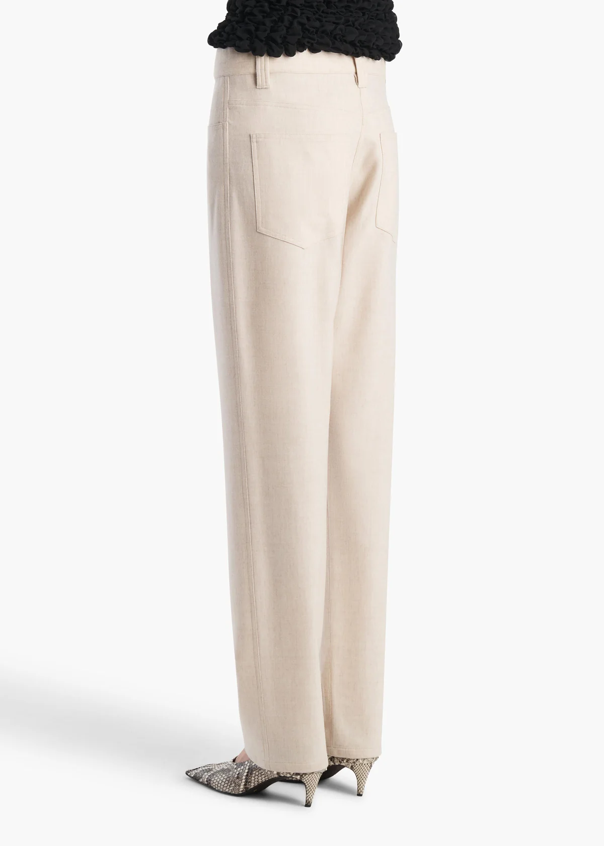 KHAITE CALLUM PANT OATMEAL
