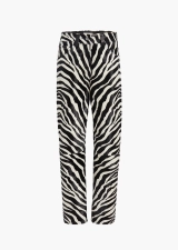 KHAITE CALLUM PANT ZEBRA PRINT HAIRCALF
