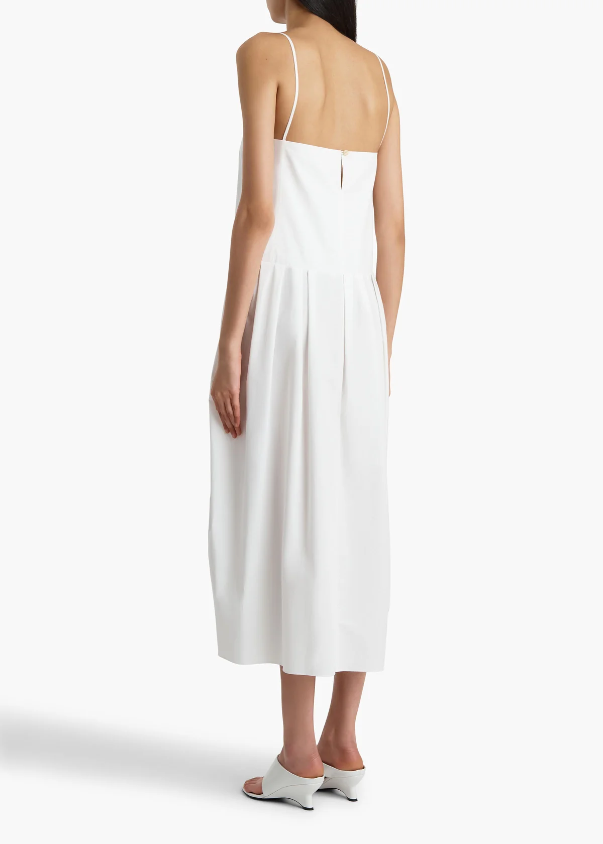 KHAITE ADIRA DRESS CHALK