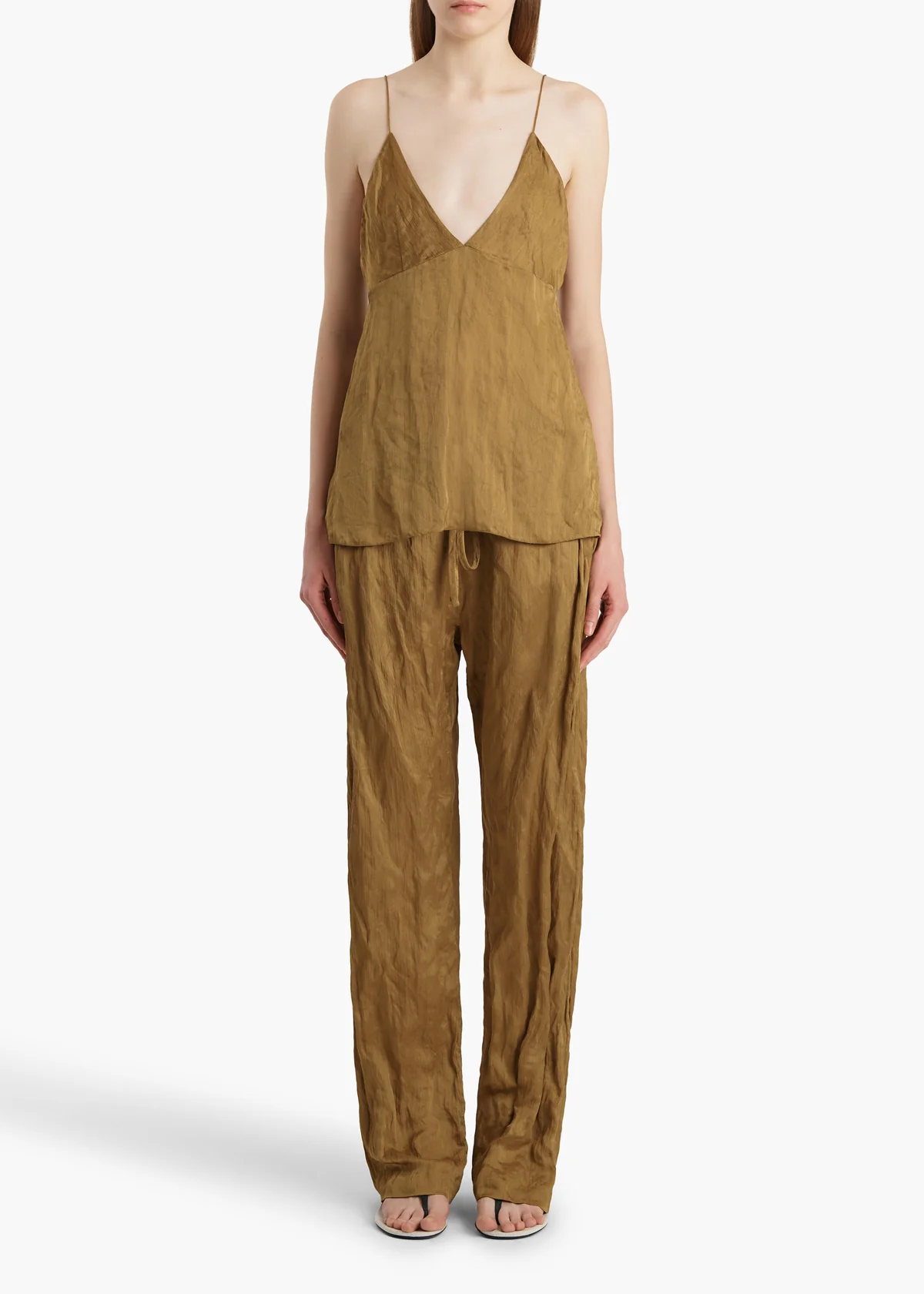 KHAITE ROHEN PANT GOLDEN OCHRE