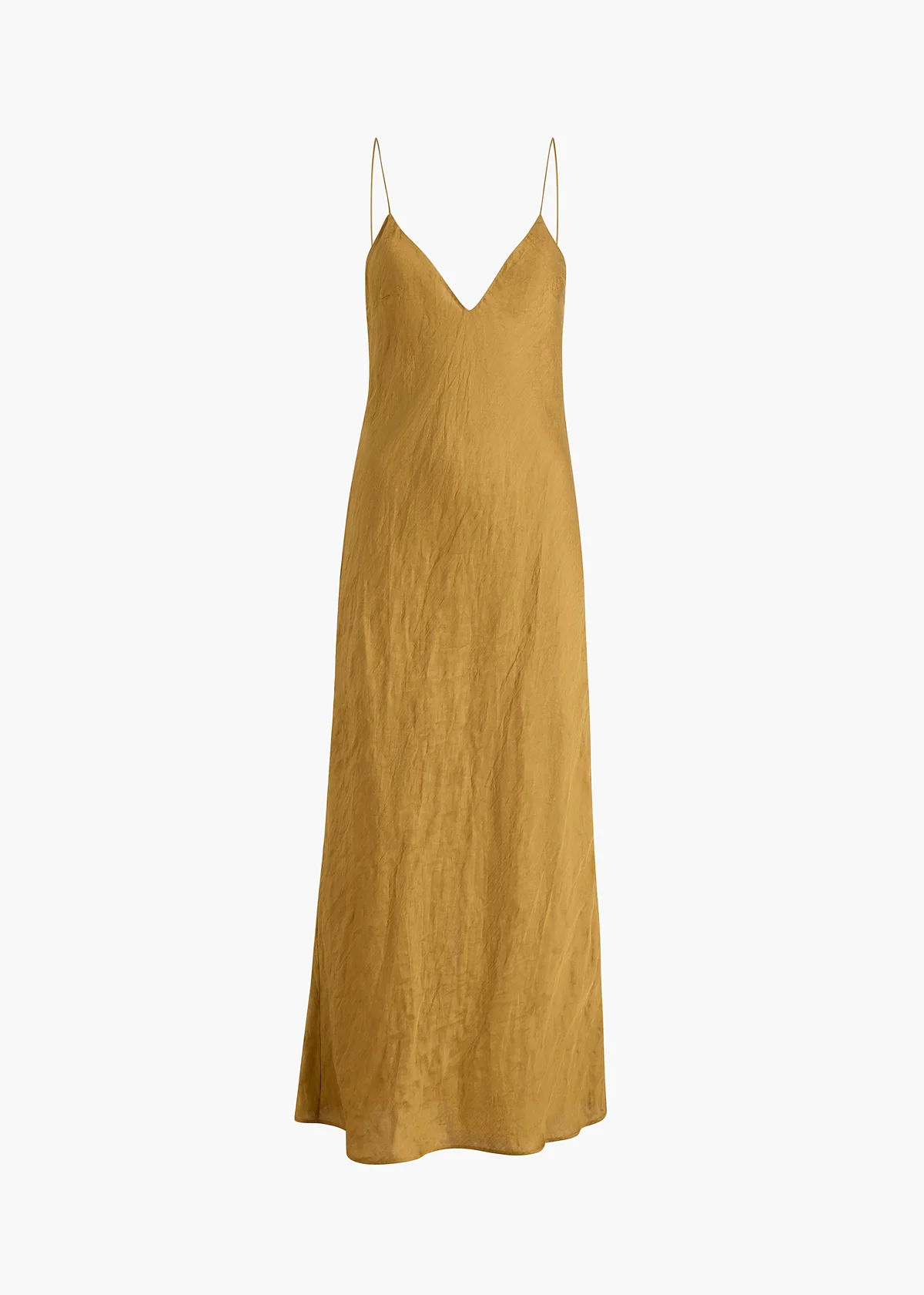 KHAITE TAJA DRESS GOLDEN OCHRE