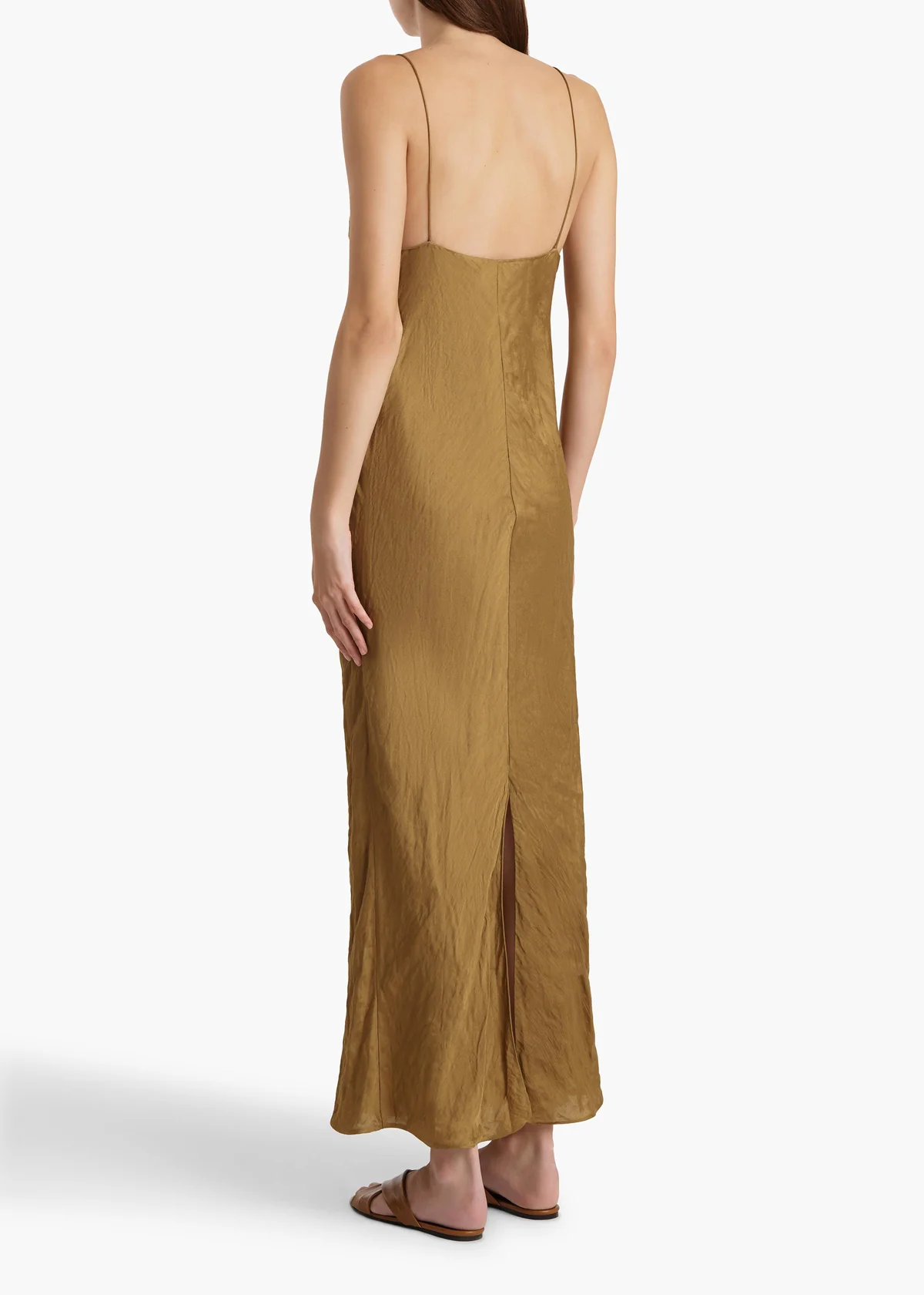 KHAITE TAJA DRESS GOLDEN OCHRE