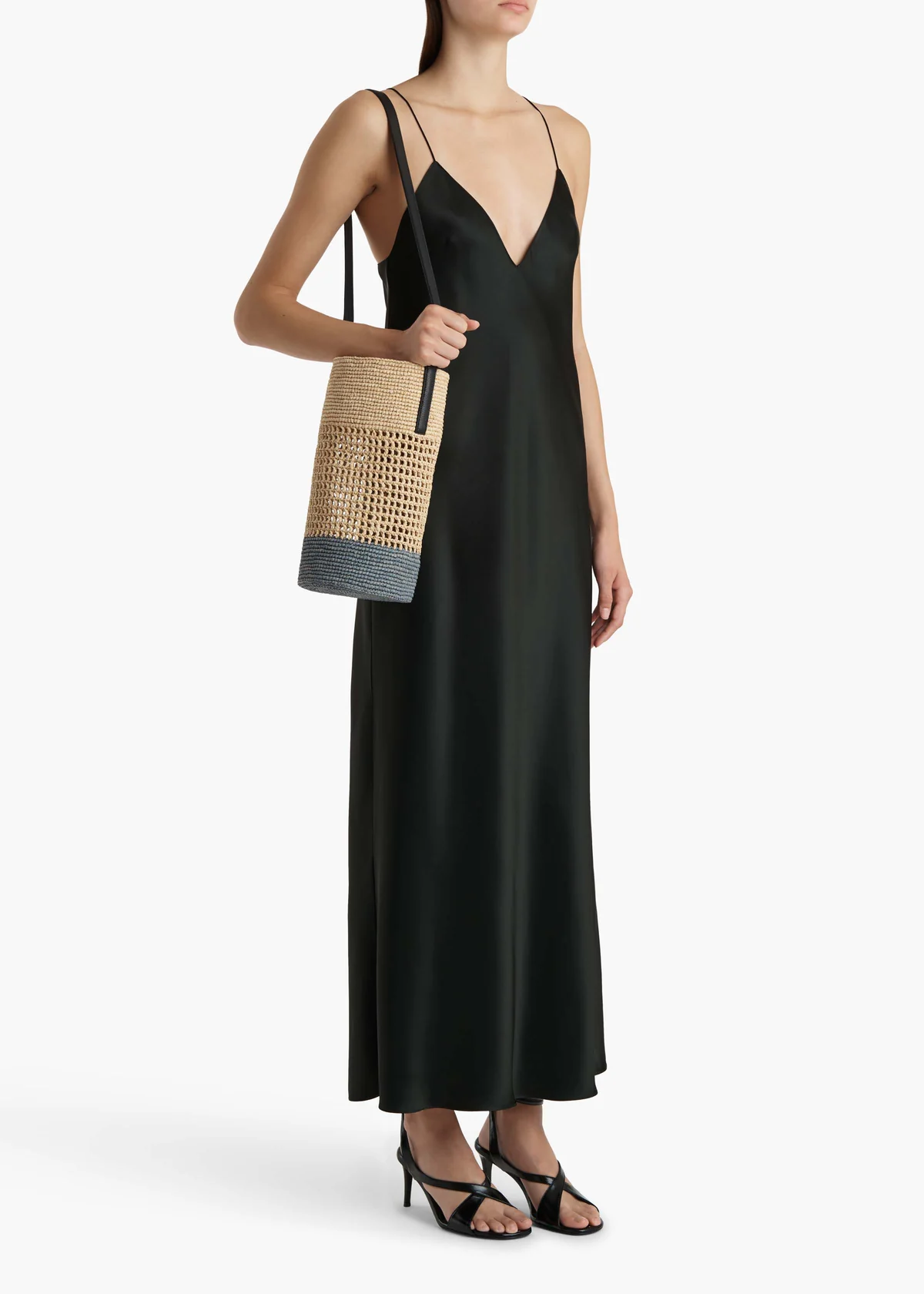 KHAITE TAJA DRESS BLCAK