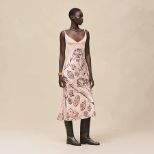 HERMES FERRONNERIE REMIX" DRESS ROSE OPALINE