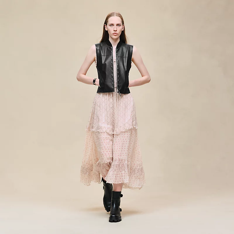 HERMES FITTED VEST NOIR
