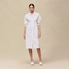HERMES MOSAIQUE" SHIRT DRESS BLANC
