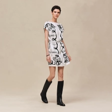 HERMES FERRONNERIE REMIX" TUNIC BLANC NACRE