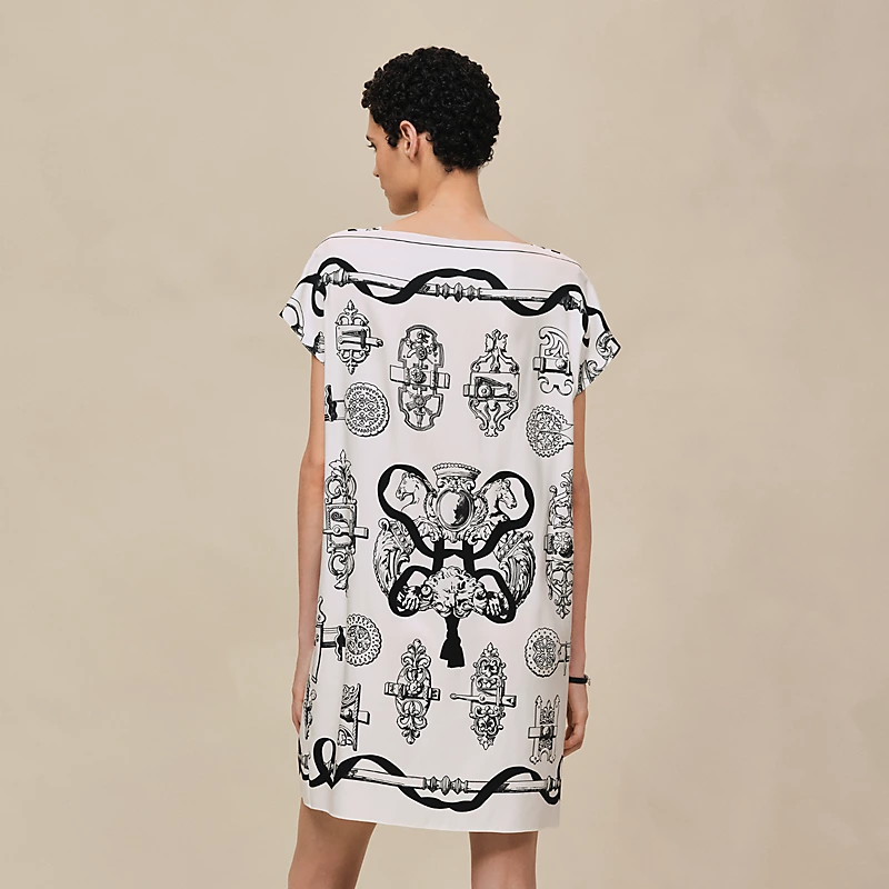 HERMES FERRONNERIE REMIX" TUNIC BLANC NACRE