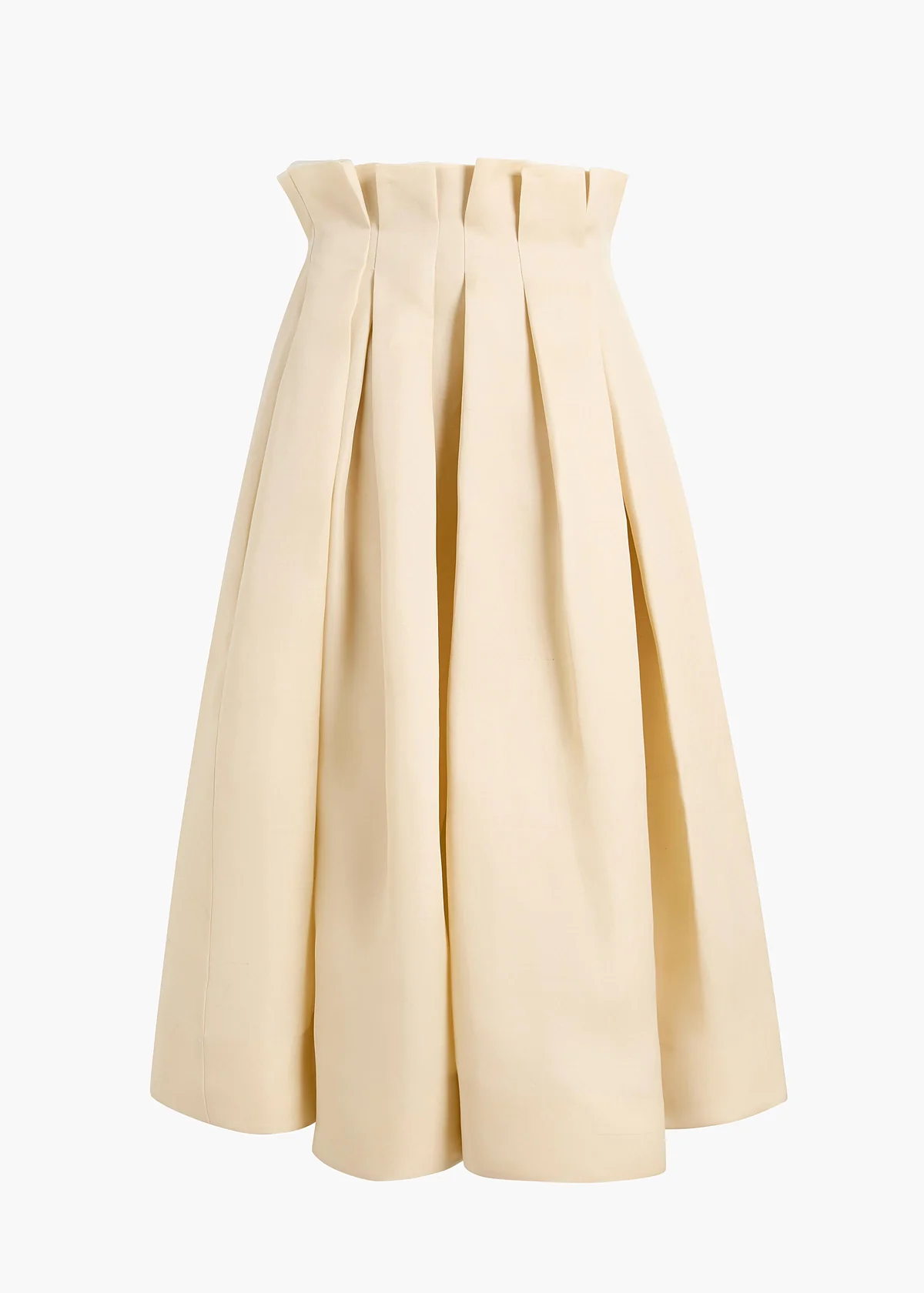 KHAITE ASTRID SKIRT IVORY GLOW
