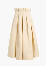 KHAITE ASTRID SKIRT IVORY GLOW