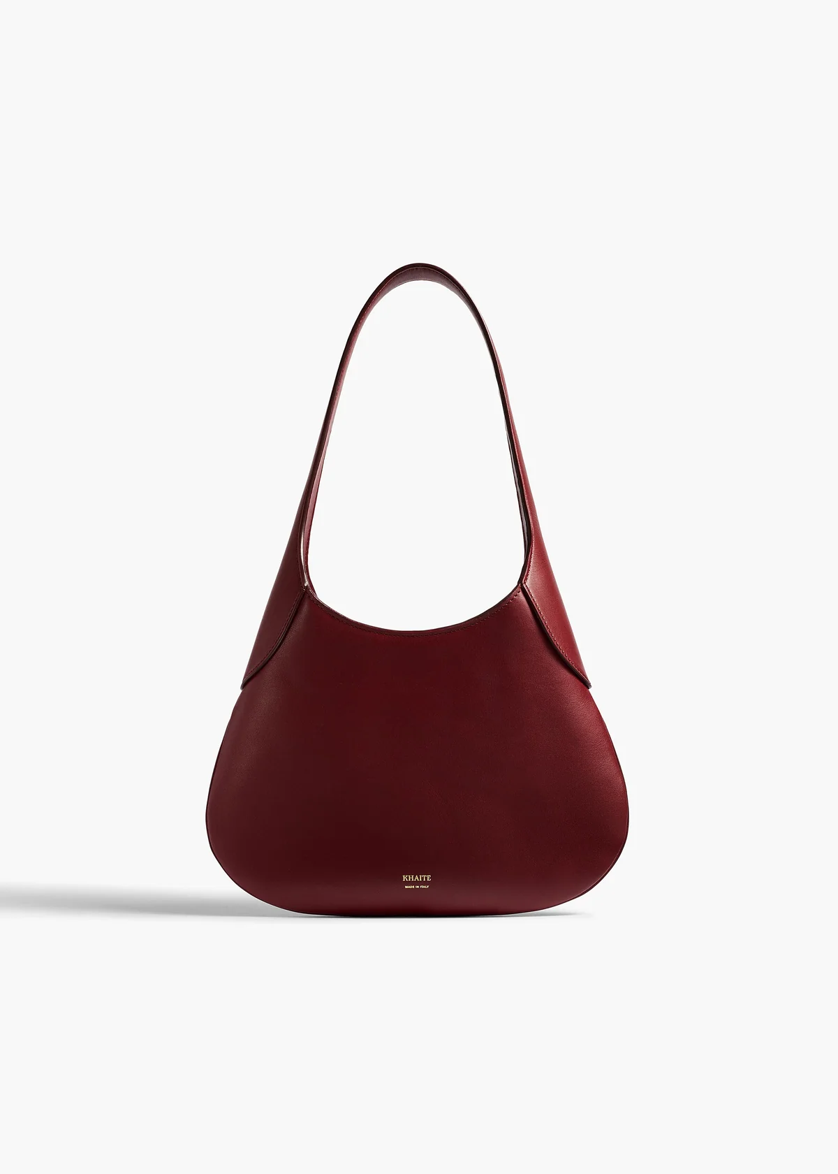 KHAITE SMALL JOAN HOBO OXBLOOD