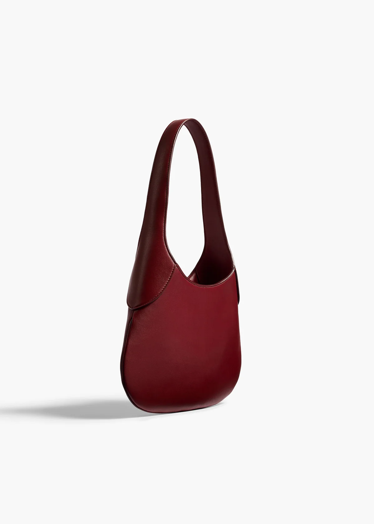 KHAITE SMALL JOAN HOBO OXBLOOD
