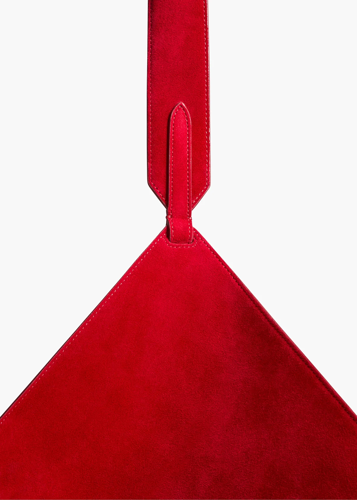 KHAITE SMALL LOTUS TOTE RUBY SUEDE