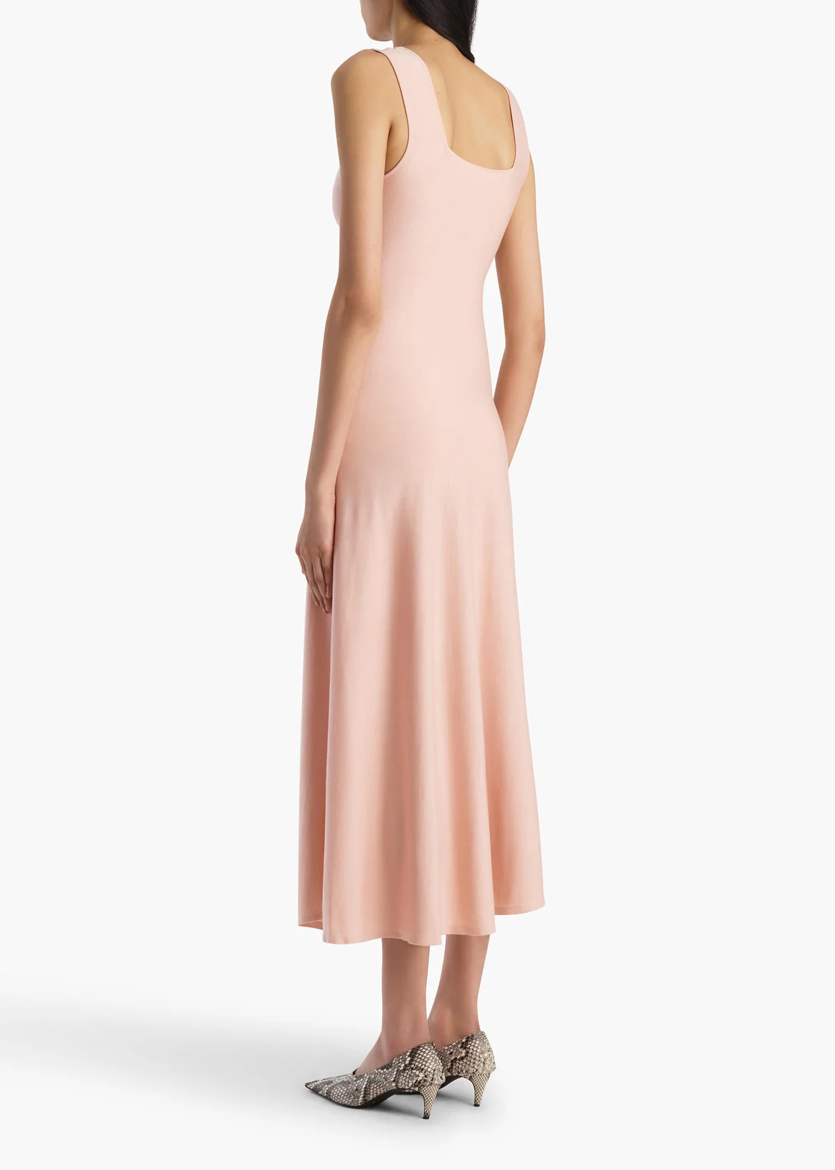 KHAITE SEBERG DRESS DUSTY ROSE