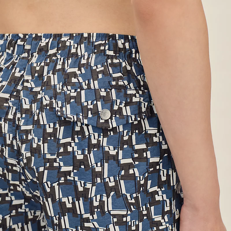 HERMES H CUT REMIX" SWIM TRUNKS CAFé