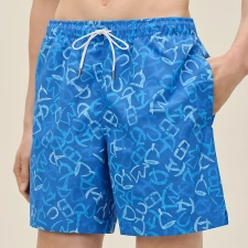 HERMES CALLIGRAPHIE EQUESTRE" SWIM TRUNKS BLEU VIF