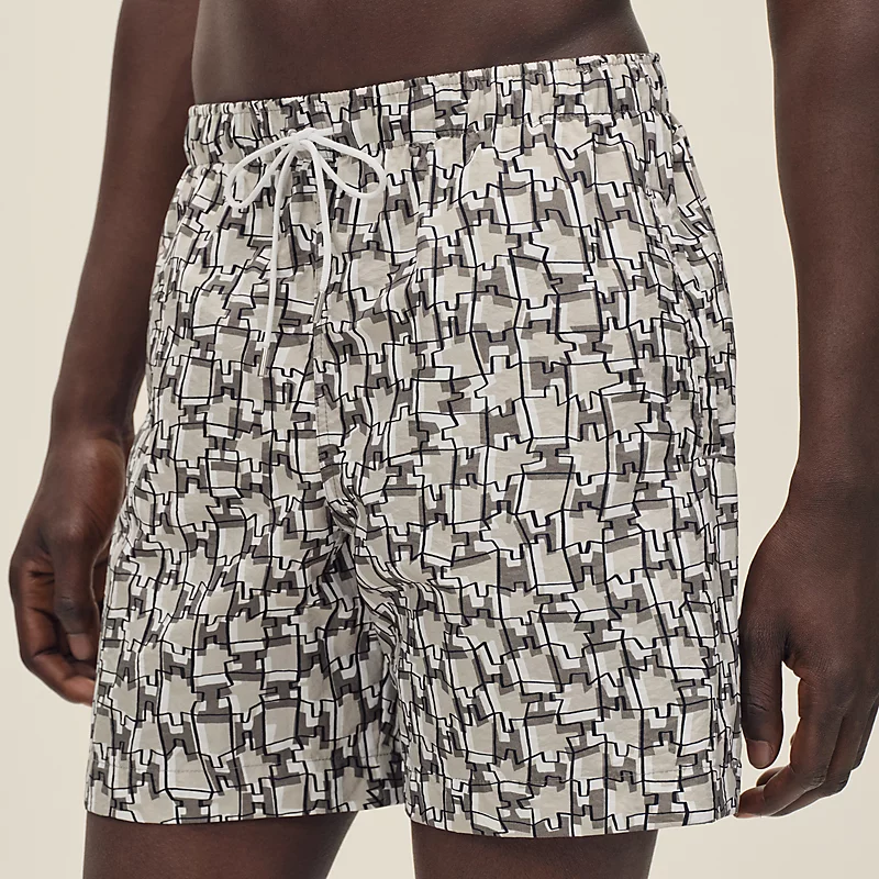 HERMES H CUT REMIX" SWIM TRUNKS