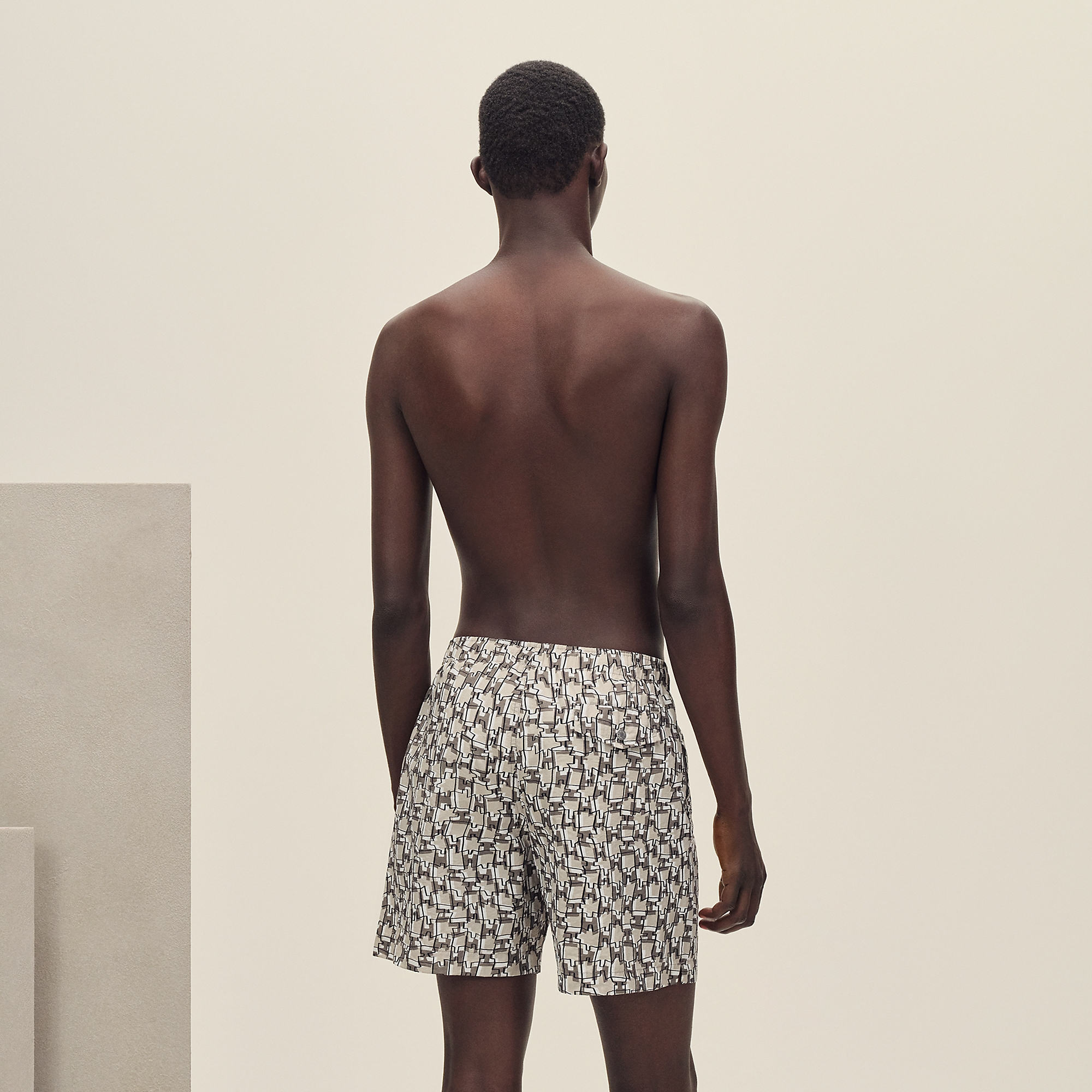 HERMES H CUT REMIX" SWIM TRUNKS