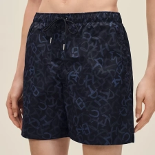 HERMES CALLIGRAPHIE EQUESTRE" SWIM TRUNKS MARINE