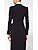 SERGIO HUDSON DOUBLE BREASTED TUXEDO GOWN  BLACK