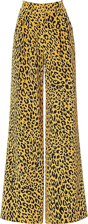 SERGIO HUDSON LEOPARD WIDE LEG TROUSER LEOPARD