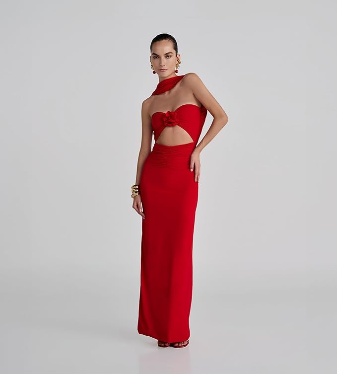 MAYGEL CORONEL MULETT BODYDRESS RED