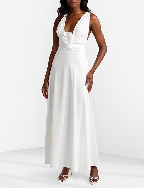 MAYGEL CORONEL ORINOCO DRESS WHITE
