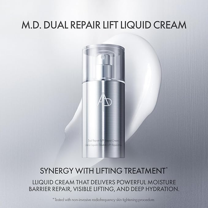 AMOREPACIFIC AP BEAUTY (BY AMOREPACIFIC) M.D. DUAL REPAIR LIFT LIQUID CREAM 120 ML/4.05 FL. OZ, LIGHTWEIGHT ANTI-AGING HYDRATING CREAM, MOISTURE BARRIER REPAIR AND FIRMNESS, LUXURY SKINCARE