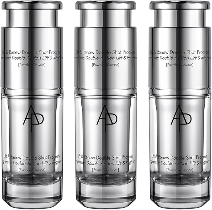 AMOREPACIFIC AP BEAUTY (BY AMOREPACIFIC) M.D. LIFT & RENEW DOUBLE SHOT PROGRAM (0.3 OZ.+0.03 OZ.) X 3, REJUVENATING BOOSTER SYSTEM, MOISTURE BARRIER REPAIR, ELASTICITY ENHANCEMENT, ANTI-AGING