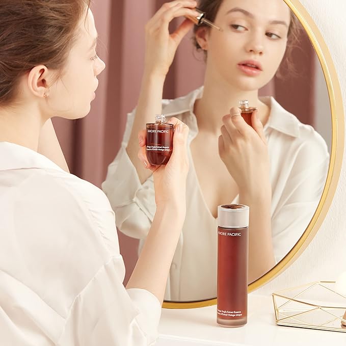 AMOREPACIFIC VINTAGE SINGLE EXTRACT AMPOULE, BOOSTS HYDRATION, HELPS SKIN RETAIN MOISTURE, 1 FL. OZ.