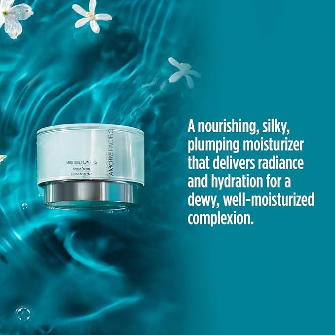 AMOREPACIFIC MOISTURE PLUMPING NECTAR CREAM | LIGHTWEIGHT KOREAN FACE MOISTURIZER WITH BAMBOO NECTAR & GREEN TEA SEED OIL FOR HYDRATED SKIN