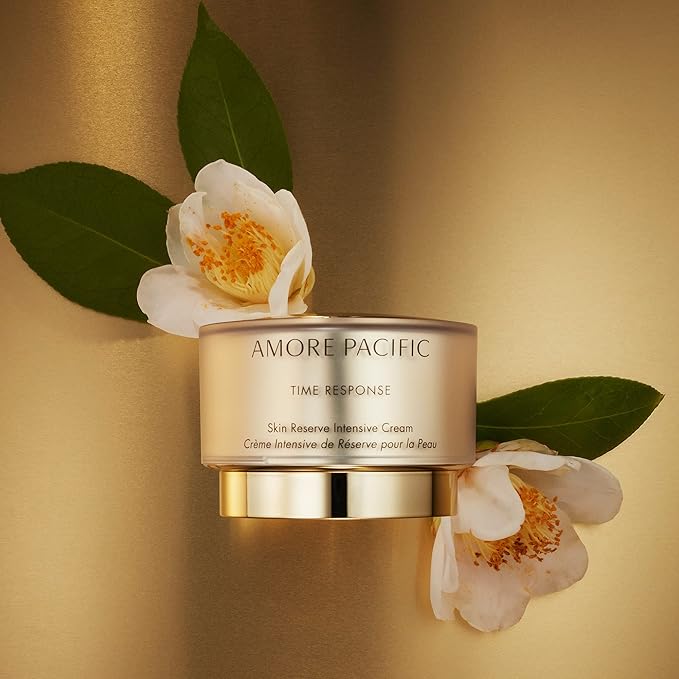 AMOREPACIFIC TIME RESPONSE SKIN RESERVE INTENSIVE CREAM KOREAN FACE MOISTURIZER WITH NIACINAMIDE & GREEN TEA FOR HYDRATION AND FINE LINES, 1.7 FL OZ