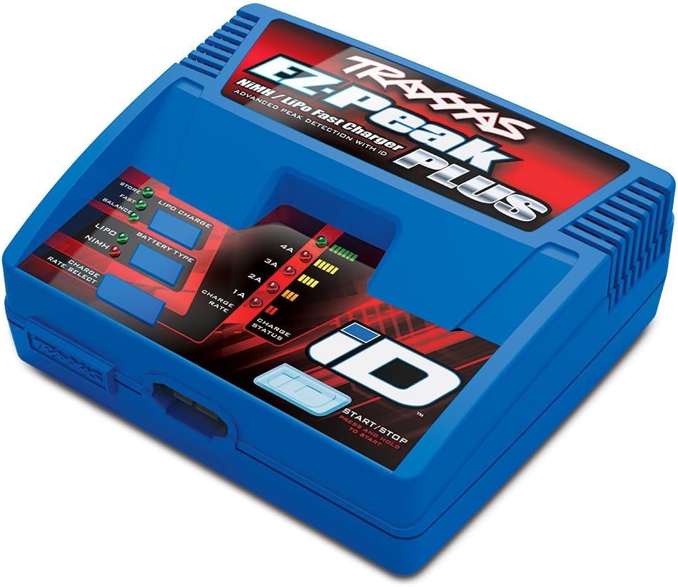 TRAXXAS 2970 EZ-PEAK PLUS 4A FAST CHARGER WITH AUTO ID FOR NIMH LIPO RC BATTERIES