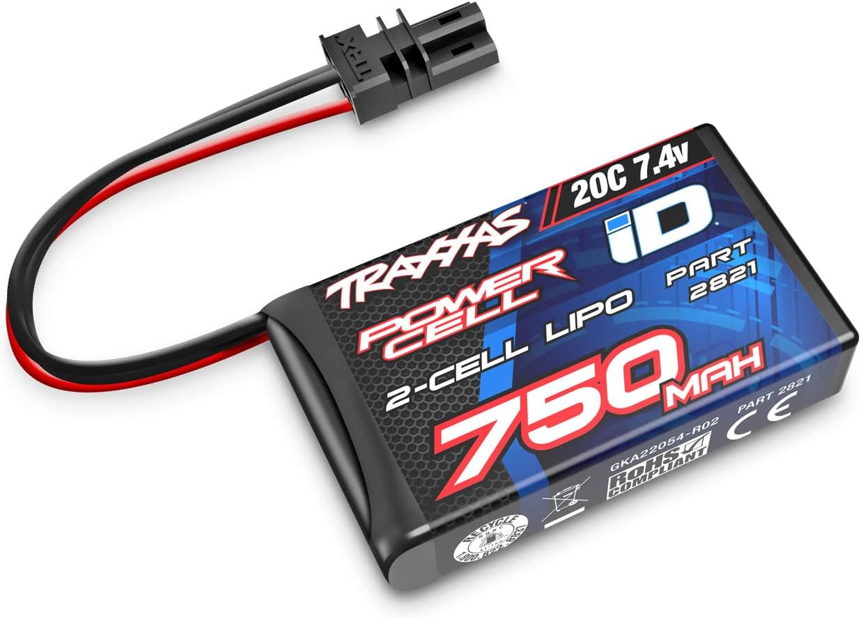 TRAXXAS 2S LIPO BATTERY 750MAH 7.4V 20C HIGH-PERFORMANCE RECHARGEABLE BATTERY PACK