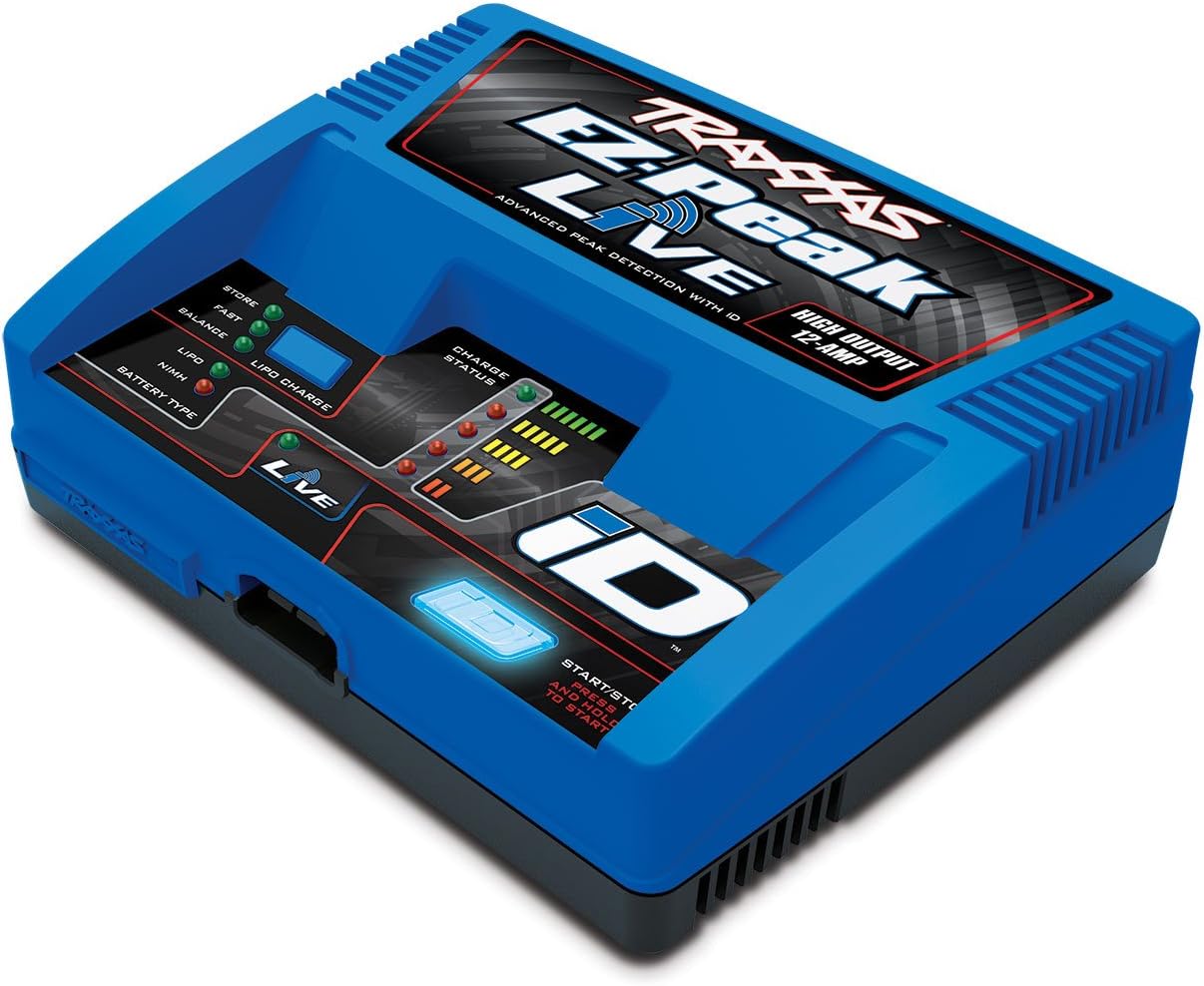 TRAXXAS 2971 EZ-PEAK LIVE 12A FAST CHARGER FOR NIMH LIPO BATTERIES WITH ID TECHNOLOGY