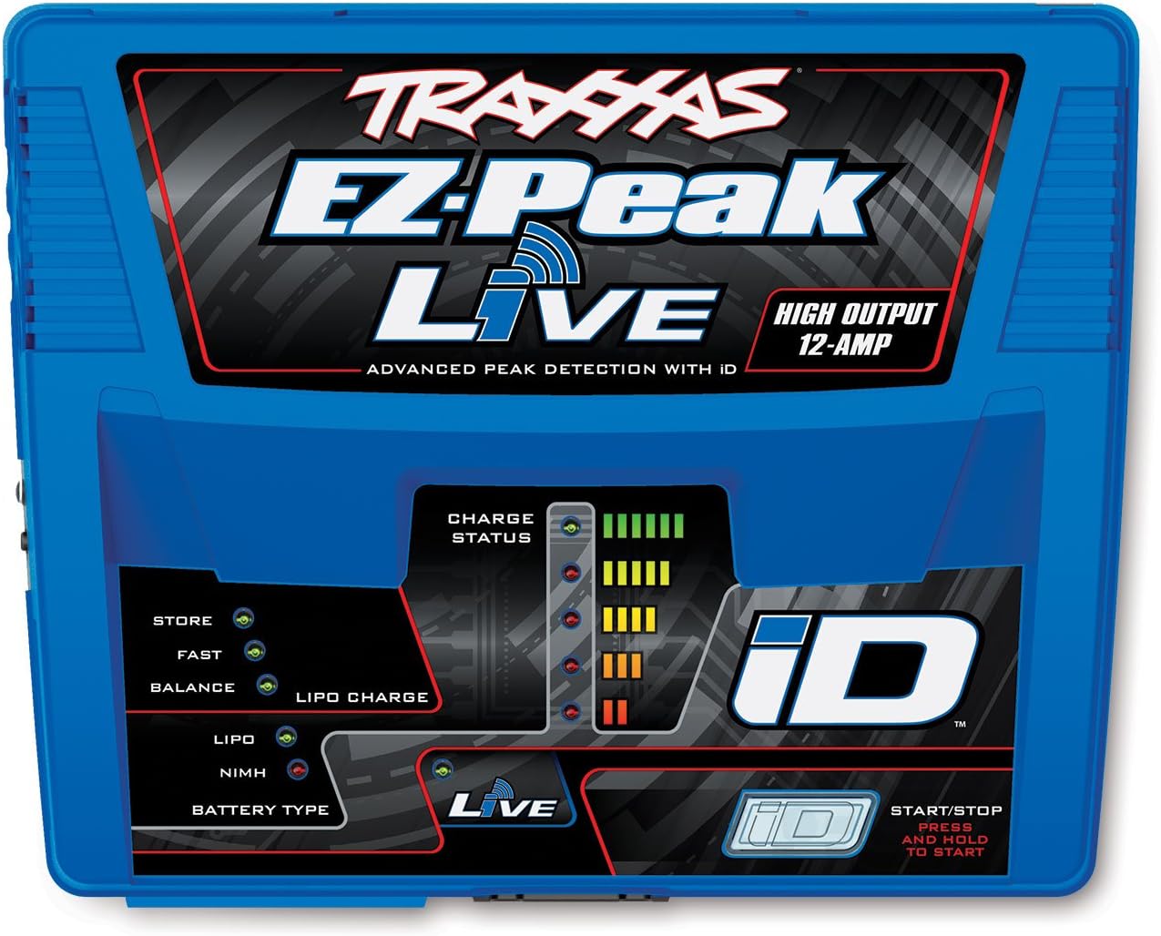 TRAXXAS 2971 EZ-PEAK LIVE 12A FAST CHARGER FOR NIMH LIPO BATTERIES WITH ID TECHNOLOGY