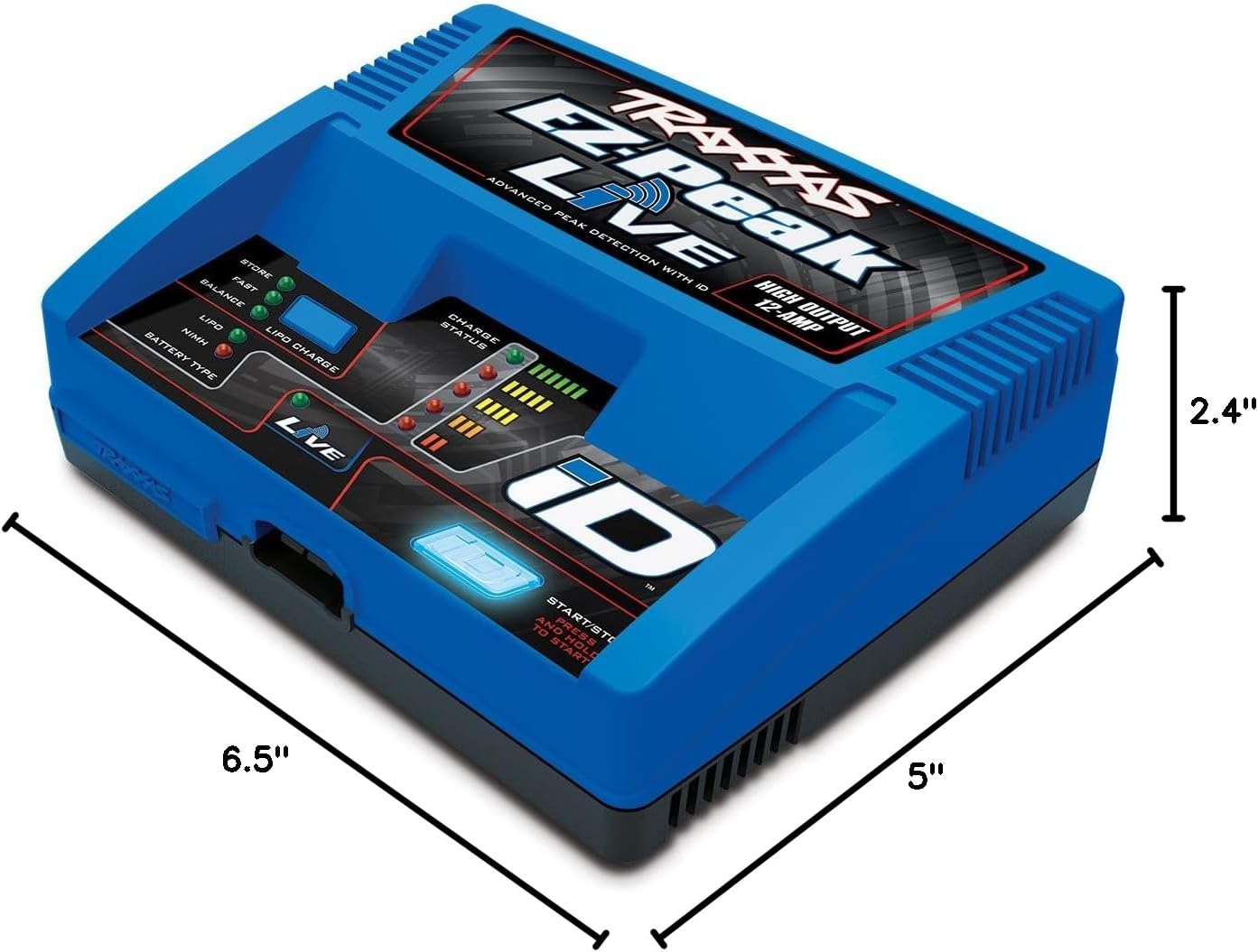 TRAXXAS 2971 EZ-PEAK LIVE 12A FAST CHARGER FOR NIMH LIPO BATTERIES WITH ID TECHNOLOGY