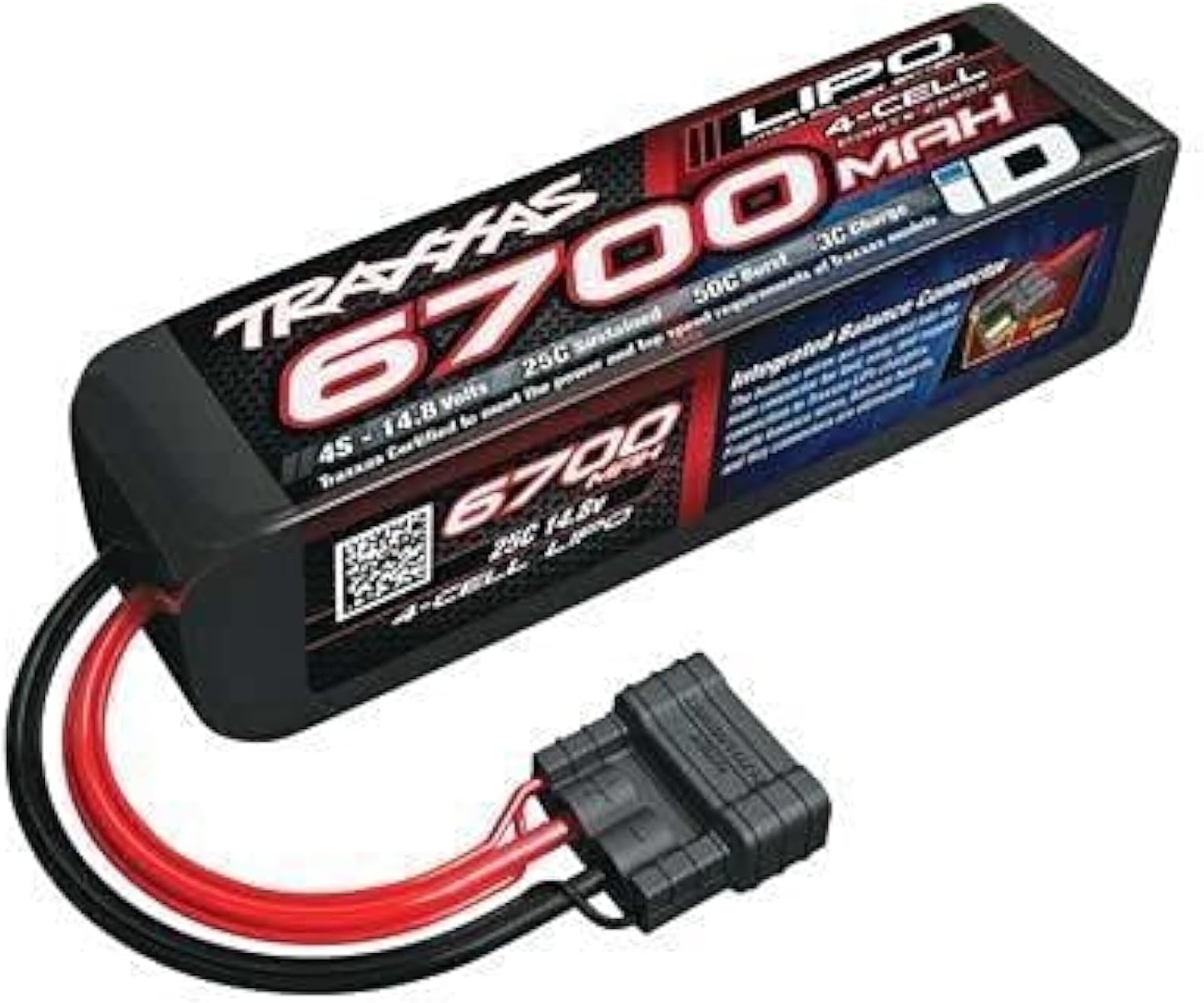 TRAXXAS 2890X 6700MAH 14.8V 4-CELL 25C LIPO BATTERY FOR RC VEHICLES