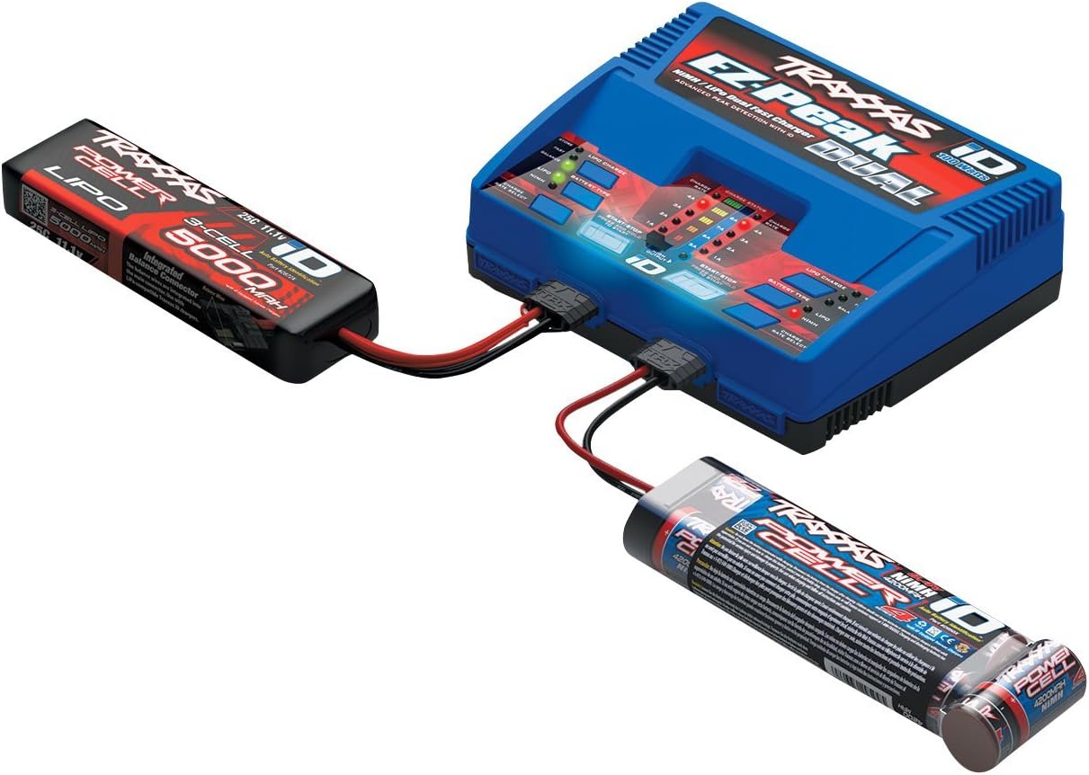 TRAXXAS 2972 EZ-PEAK PLUS 100W DUAL NIMH LIPO BATTERY CHARGER WITH ID SYSTEM