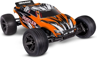 TRAXXAS RUSTLER 2WD RC TRUCK WITH XL-5 ESC AND BATTERY ORANGE EDITION