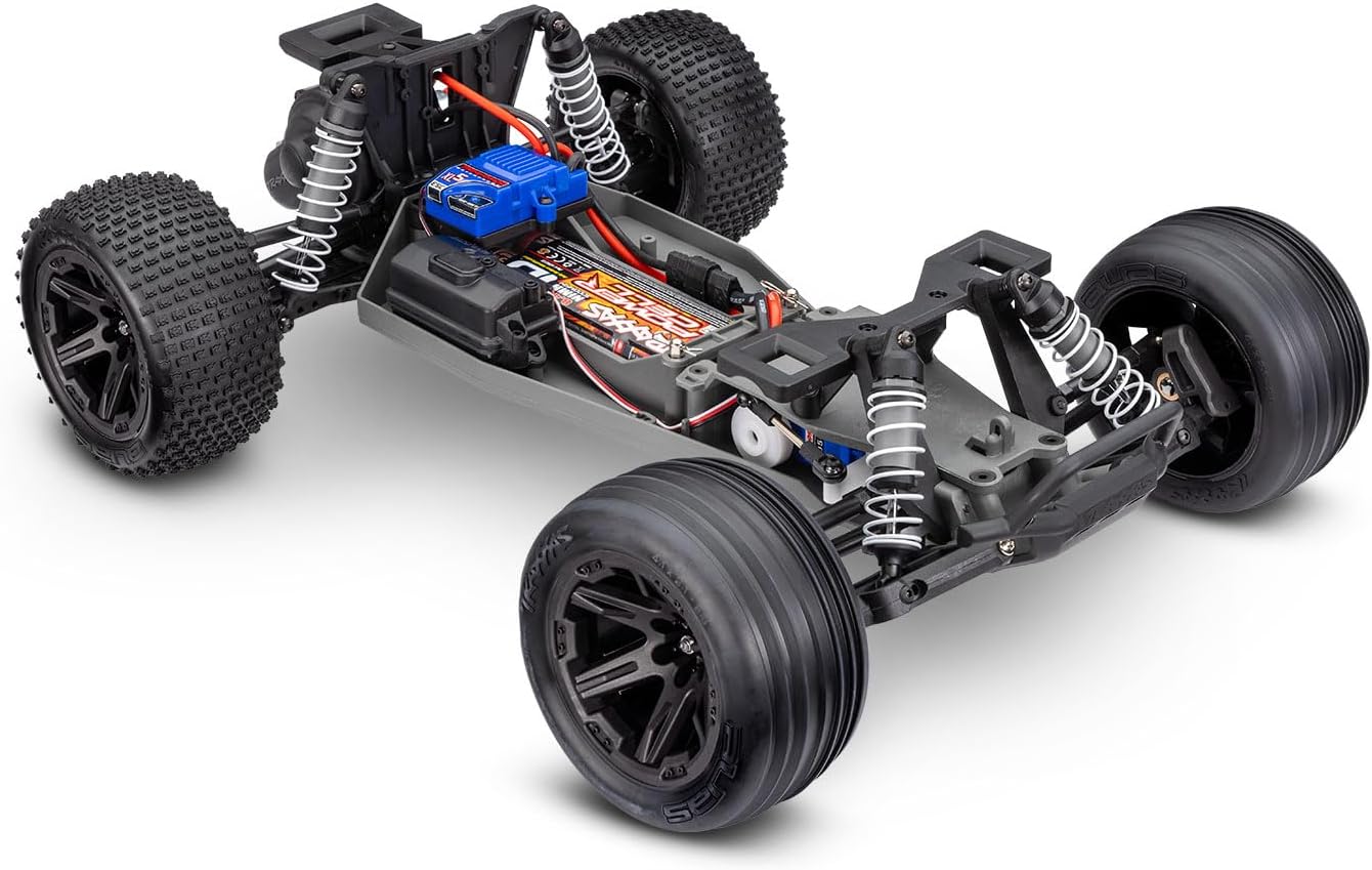 TRAXXAS RUSTLER 2WD RC TRUCK WITH XL-5 ESC AND BATTERY - BLUE