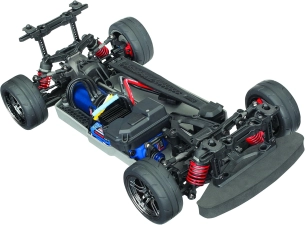 TRAXXAS 83076-4 1 10 ELECTRIC AWD BRUSHLESS 4-TEC 2.0 VXL RC RACE CAR CHASSIS WITH TQI RADIO