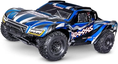 TRAXXAS MAXX SLASH 6S 1 8 SCALE RTR BLUE SHORT COURSE TRUCK HIGH PERFORMANCE RC CAR