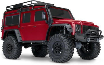 TRAXXAS TRX-4 DEFENDER RED CLIPLESS RC TRUCK - HIGH PERFORMANCE OFF-ROAD VEHICLE