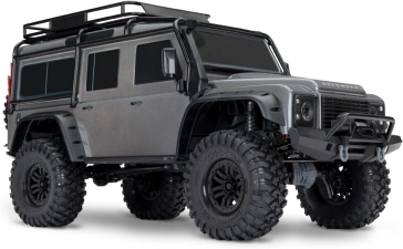 TRAXXAS TRX-4 DEFENDER CLIPLESS SILVER RC TRUCK - DURABLE OFF-ROAD VEHICLE MODEL